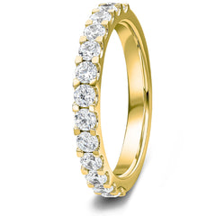 0.75ct 9ct Gold Diamond Mini Claw Set Wedding Ring