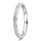 0.15ct 9ct gold Diamond Beaded Channel Set Wedding Ring