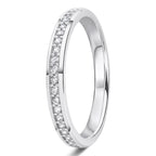 0.20ct 9ct gold Diamond Beaded Channel Set Wedding Ring