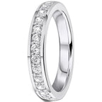 0.50ct 9ct gold Diamond Beaded Channel Set Wedding Ring