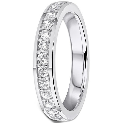 0.50ct 9ct gold Diamond Beaded Channel Set Wedding Ring