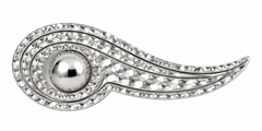 Limited-edition Heritage Collection Sterling Paisley Brooch