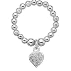 Dollie Jewellery white Heart Sparkle ring