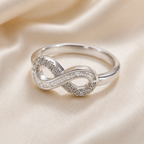 Sterling Silver Ashes Wave Memorial Ring - Choose your Gem Colour (Copy)