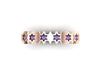 9ct Rose Gold Ashes Star Memorial Ring