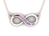 9ct Rose Gold Ashes Memorial Infinity Necklace