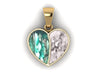 9ct Yellow Gold Duel Heart Ashes Pendant
