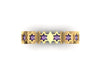 9ct Yellow Gold Ashes Star Memorial Ring