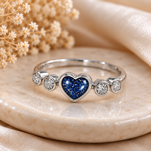 Maci Memories Sterling Silver Ashes Memorial Ring