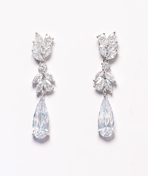 Eden Pear & Marquise Crystal Bridal Earrings
