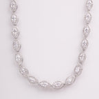 Carina Marquise Halo Crystal Bridal Necklace