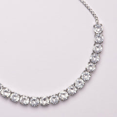 Clementine Crystal Draw String Bridal Bracelet