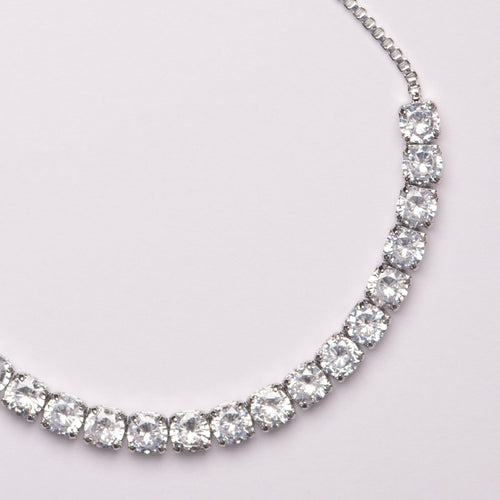 Clementine Crystal Draw String Bridal Bracelet