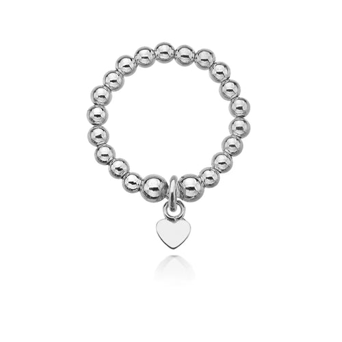 Dollie Jewellery Silver Mini Heart Ring