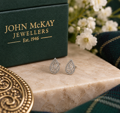 Limited-edition Heritage Collection Paisley Filigree Mini Stud Earrings