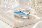 Maci Memorial Sterling Silver Ashes Ring