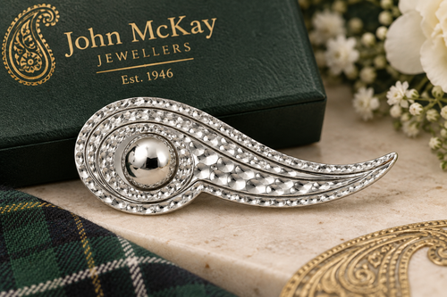 Limited-edition Heritage Collection Sterling Paisley Brooch