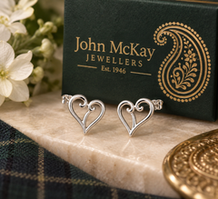 Limited=edition Heritage Collection Paisley Heart Stud Earrings