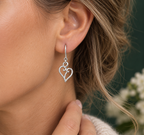 Limited-edition Heritage Collection Paisley Heart Drop Earrings