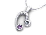Sterling Silver Ashes Memorial Heart Pendant