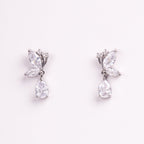 Fleur Butterfly & Tear Drop Crystal Bridal Earrings