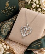 Limited-edition Heritage collection Sterling Silver Hammered Heart Necklace