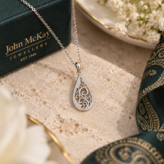 Limited-edition Heritage Collection Sterling Silver Paisley Filigree Pendant