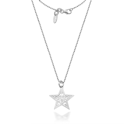 Dollie Jewellery Silver Super Star Necklace
