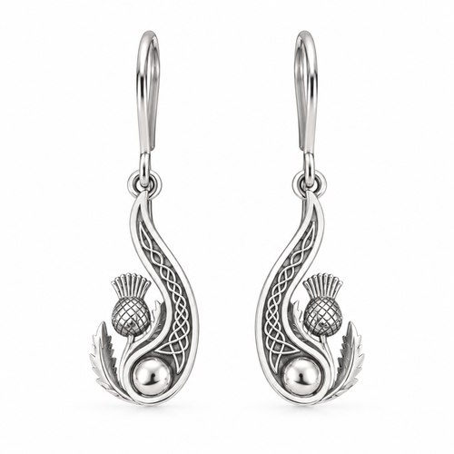 Limited-edition Heritage Collection Paisley Thistle Drop Earrings