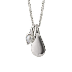 Silver Semi-Precious Birthstone Necklace