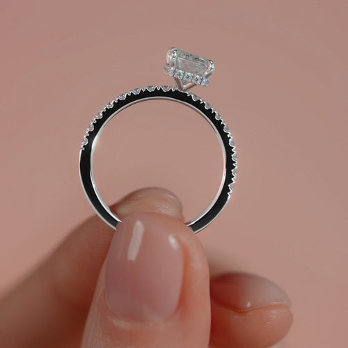 9ct White Gold 1.50ct Emerald Cut Halo Cluster Laboratory Grown Diamond Engagement Ring (Copy) (Copy) (Copy) (Copy) (Copy)