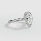 9ct White Gold 1.50ct Pear Cut Laboratory Grown Diamond Engagement Ring