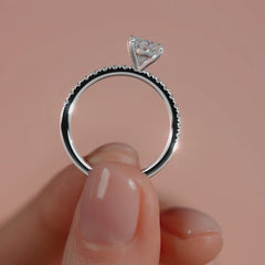 9ct White Gold 1.50ct Oval Brilliant Cut Laboratory Grown Diamond Engagement Ring