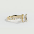 9ct Yellow Gold 1.50ct Emerald Cut Halo Cluster Laboratory Grown Diamond Engagement Ring (Copy) (Copy) (Copy)