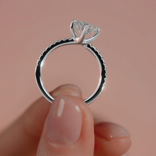 9ct White Gold 1.50ct Brilliant Cut Laboratory Grown Diamond Engagement Ring (Copy)