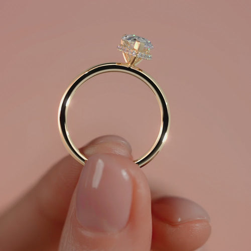 9ct Yellow Gold 1.50ct Pear Cut Laboratory Grown Diamond Engagement Ring