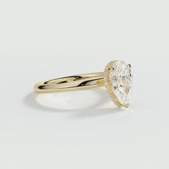 9ct Yellow Gold 1.50ct Pear Cut Laboratory Grown Diamond Engagement Ring