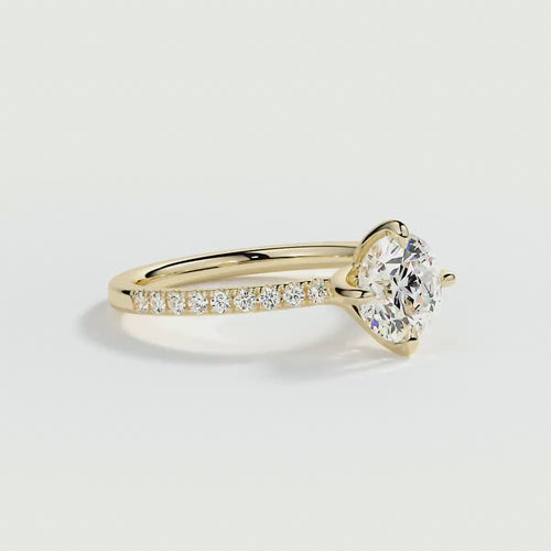 9ct Yellow Gold 1.50ct Brilliant Cut Laboratory Grown Diamond Engagement Ring