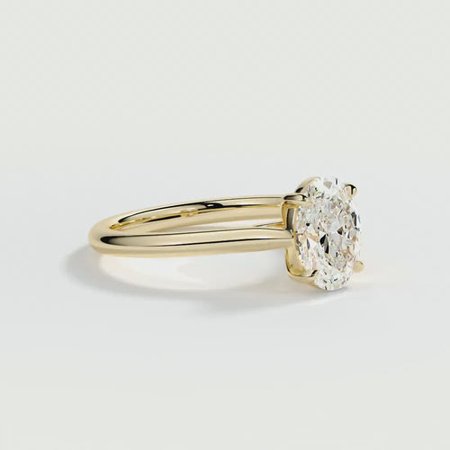 9ct Yellow Gold 1.50ct Oval Brilliant Cut Laboratory Grown Diamond Engagement Ring (Copy)