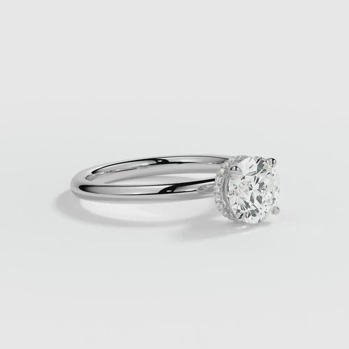 9ct whiter Gold 1.50ct Brilliant Cut Laboratory Grown Diamond Engagement Ring