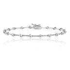 Silver & Co Sterling Silver Cubic Zirconium Tennis Style Bracelet