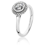 Silver & Co London Sterling Silver Cubic Zirconium Ring