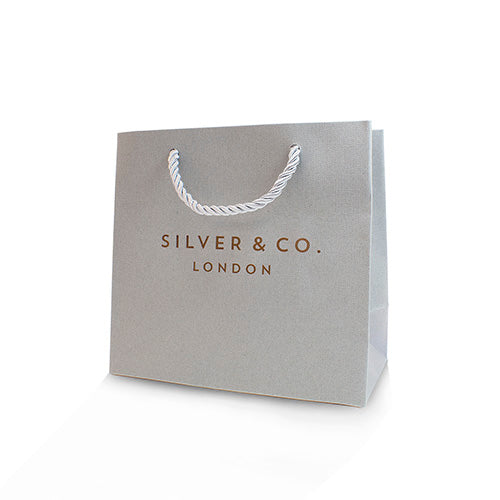 Silver & Co London Baguette Cluster Cubic Zirconium Stud Earrings.