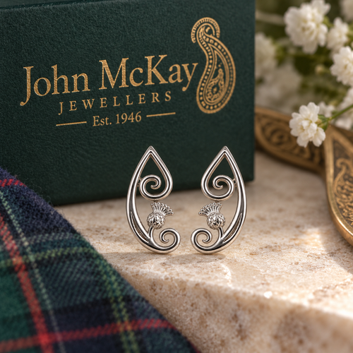 Limited-edition Heritage Collection Open Paisley Thistle Earring