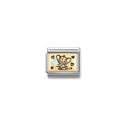 Nomination Light Blue Elephant Charm