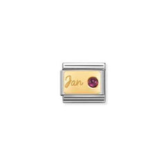 Nomination Birthstone Charms In yellow gold January - December