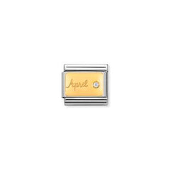 Nomination Birthstone Charms In yellow gold January - December
