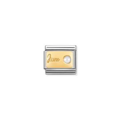 Nomination Birthstone Charms In yellow gold January - December