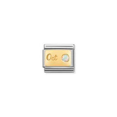 Nomination Birthstone Charms In yellow gold January - December