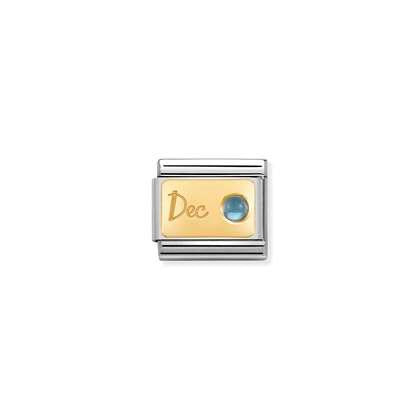 Nomination Birthstone Charms In yellow gold January - December
